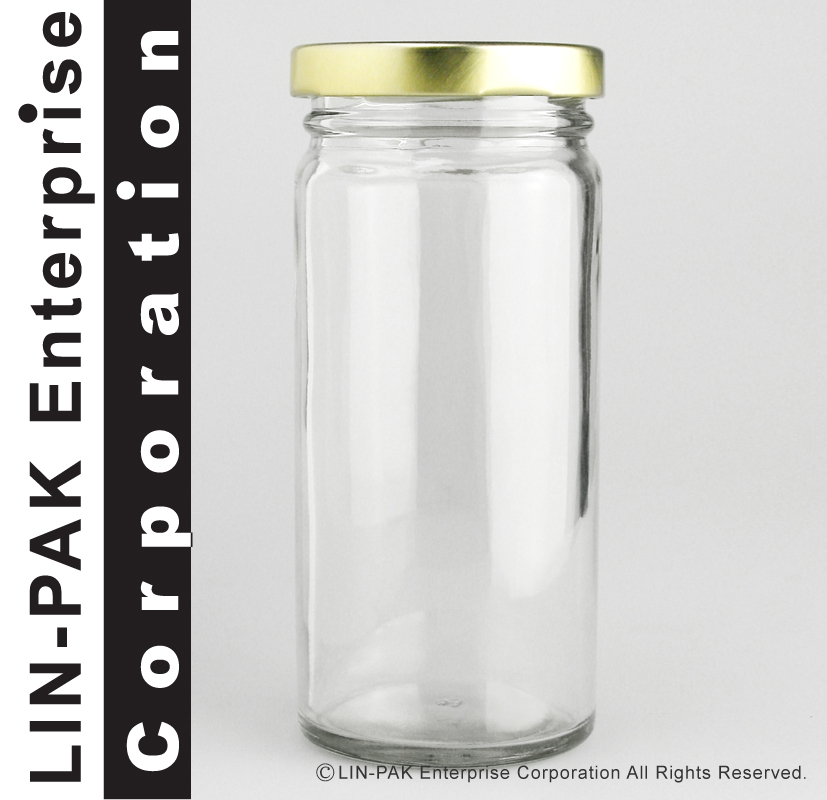 (450ml) Cylindrical glass jar